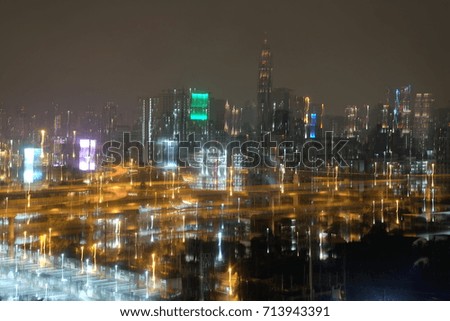 Blurred city background abstract