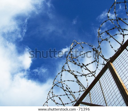 Barbed wire Royalty-Free Stock Photo #71396