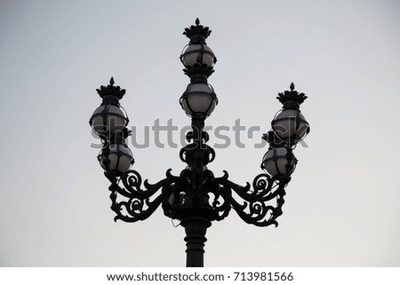 streetlamp in rome