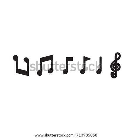 Music note vector