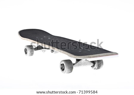 skateboard isolated with a clipping path