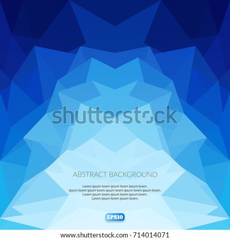 Abstract background of polygonal elements. Glow shapes.