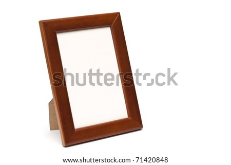Frame rectangular shape on a white background