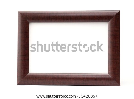Frame rectangular shape on a white background