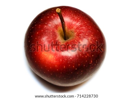 Red  Apple isolated on White Background