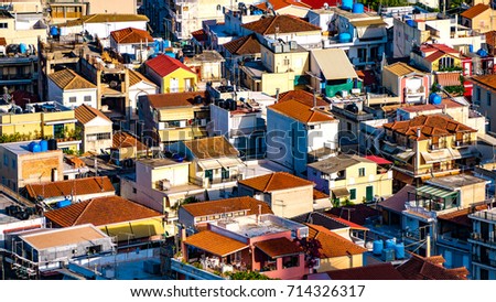 View of Zante town, capital city of Zakynthos, Greece
