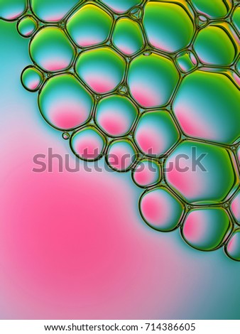 Abstract photo image of soap bubbles