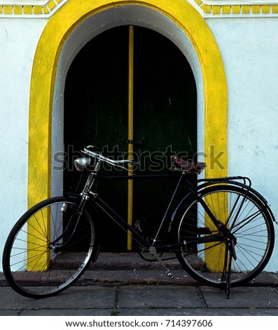 Bicycle at the front door