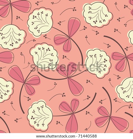 Floral seamless - pattern