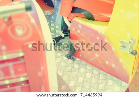 Music box merry go round carousel closeup colorful background
