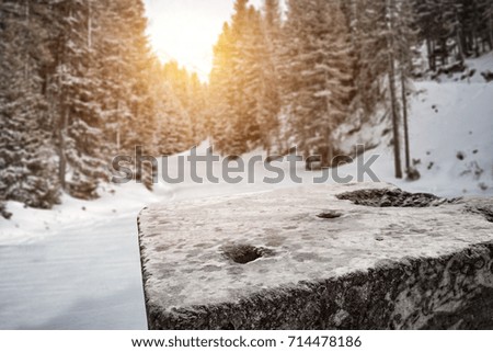 winter background of free space for your decoration 