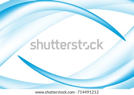 water or cream waves frame with white background