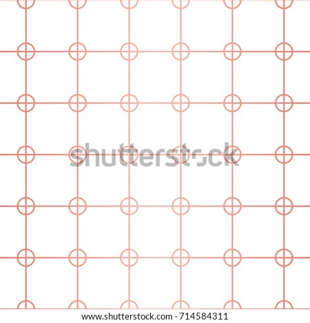 Simple geometric pattern. Endless. Seamless Pattern. Vector Lines. Trendy Copper Look.