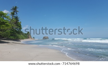 Beautiful beach, santa Teresa, Costa Rica 