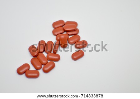 Health vitamins on a daily basis keeping with the concept of medical pill capsule. Multivitamin and Vitamin C.