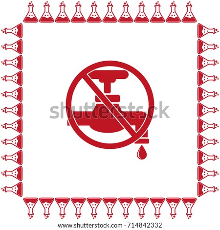 Save water sign vector illustration