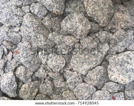 Stones on the floor