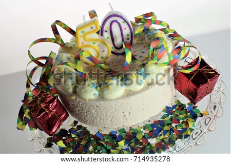 An image of a birthday cake - 50th birthday