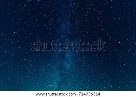 night starry sky. space background Royalty-Free Stock Photo #714956314