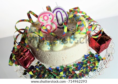 An image of a birthday cake - 80 birthday
