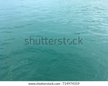 Beautiful turquoise sea water.