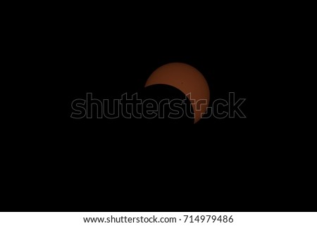Sun eclipse August 21, 2017 Kimberly Oregon, USA