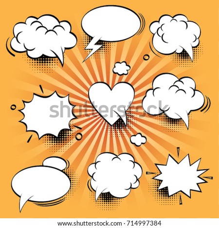 Comic Speech Bubbles - vector illustration