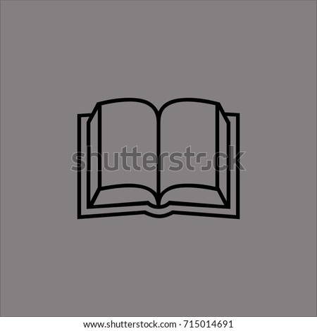 book icon flat design