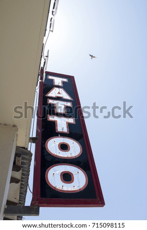 Tattoo shop sign
