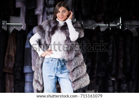 Woman in fur