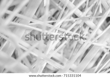 White abstract background with fibers, Detail structure of synthetic fibers, Symbol of synthetic fibers and modern technology, Structure things concept Royalty-Free Stock Photo #715331104