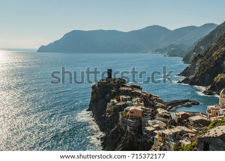View at the sea side in five terraces in Italy