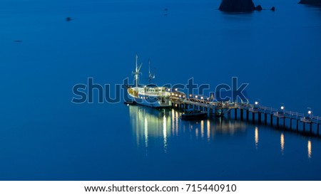 harbor at night