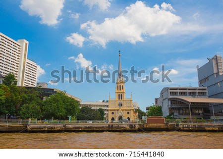 Heritage church of Chao Phraya Riverside