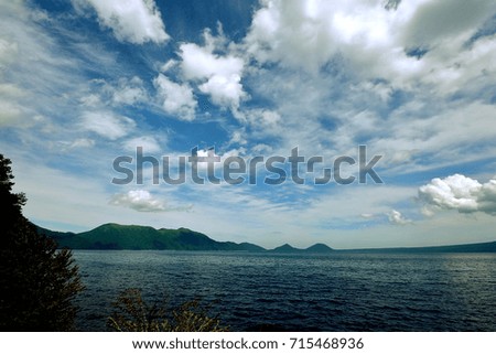 Lake Shikotsu in Hokkaido summer