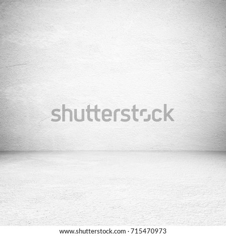 Grey studio background, Empty white cement, concrete floor room, background, backdrop, poster, banner, interior design, product display montage, mock up background