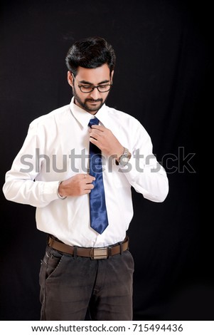 Indian young man on spectacles