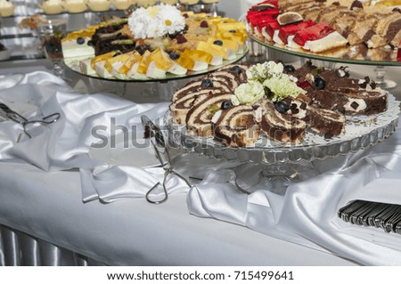 dessert on table