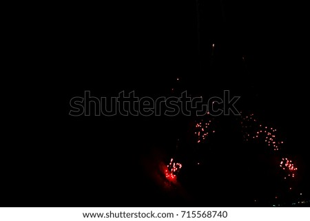 Abstract firework background