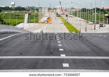 Empty road currently under construction