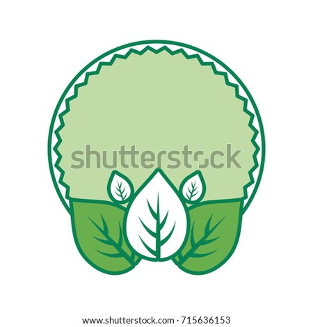decorative frame with leaves icon