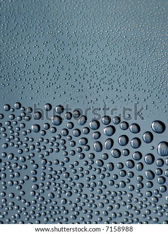 drops, water, abstract, background,  circle, small, shine, light, stripes, blue, grey, blue, reflection