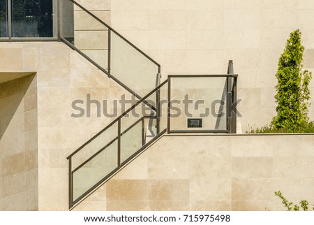 Stairs to the house entrance.