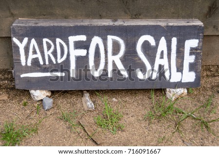 yard for sale text