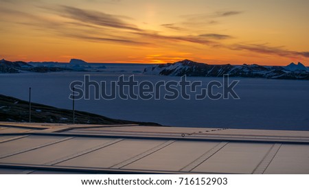 Sunset wonder at Antarctica. These pictures were taken at Larsemann hills , Antarctica on 06-14-2017. 