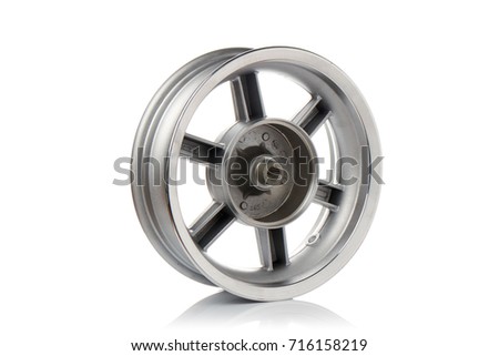 car wheel on a white background