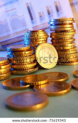 Conceptual  photo of money, with rich colors and lighting. Great for finance, business and economy themes.