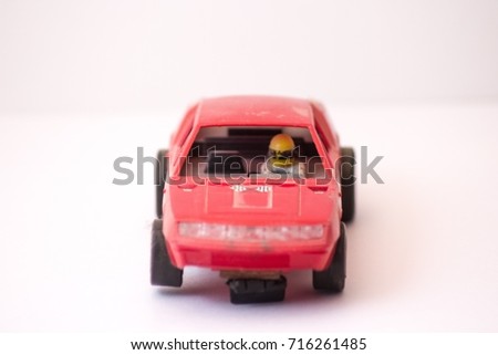 Red Toy Car Isolated
