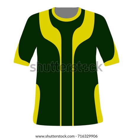 Isolated sport shirt on a white background, Vector illustration