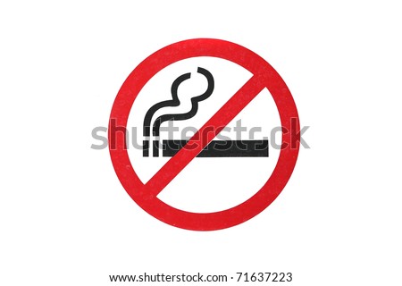 Sign don't Smoke Symbol in white background